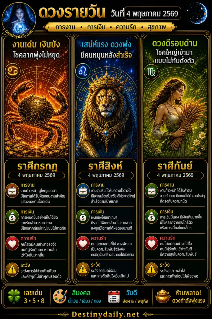 ดูดวงรายวัน